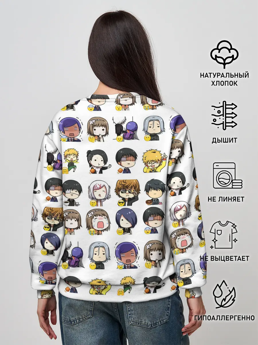 Женский свитшот / Токийский гуль пресонажи