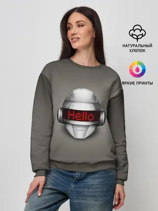 Женский свитшот / Daft Punk | Hello