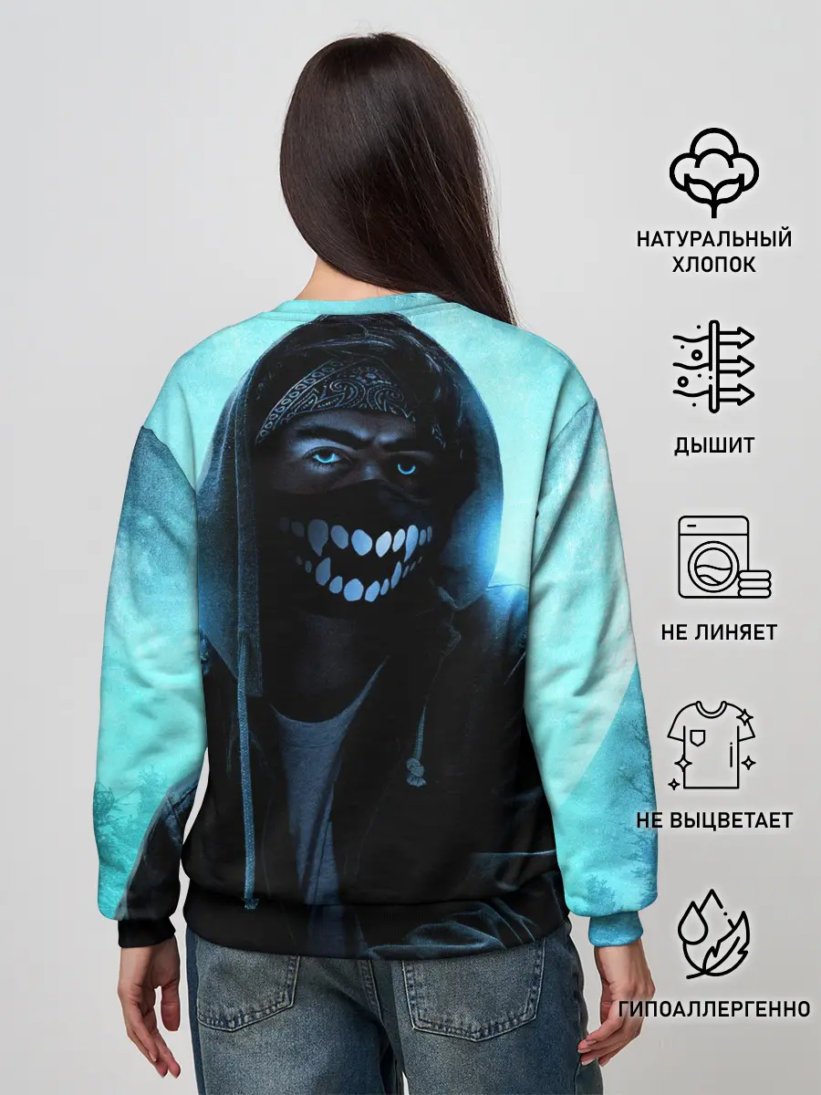 Женский свитшот / Парень в маске