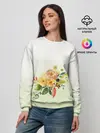 Женский свитшот / букет рисунок