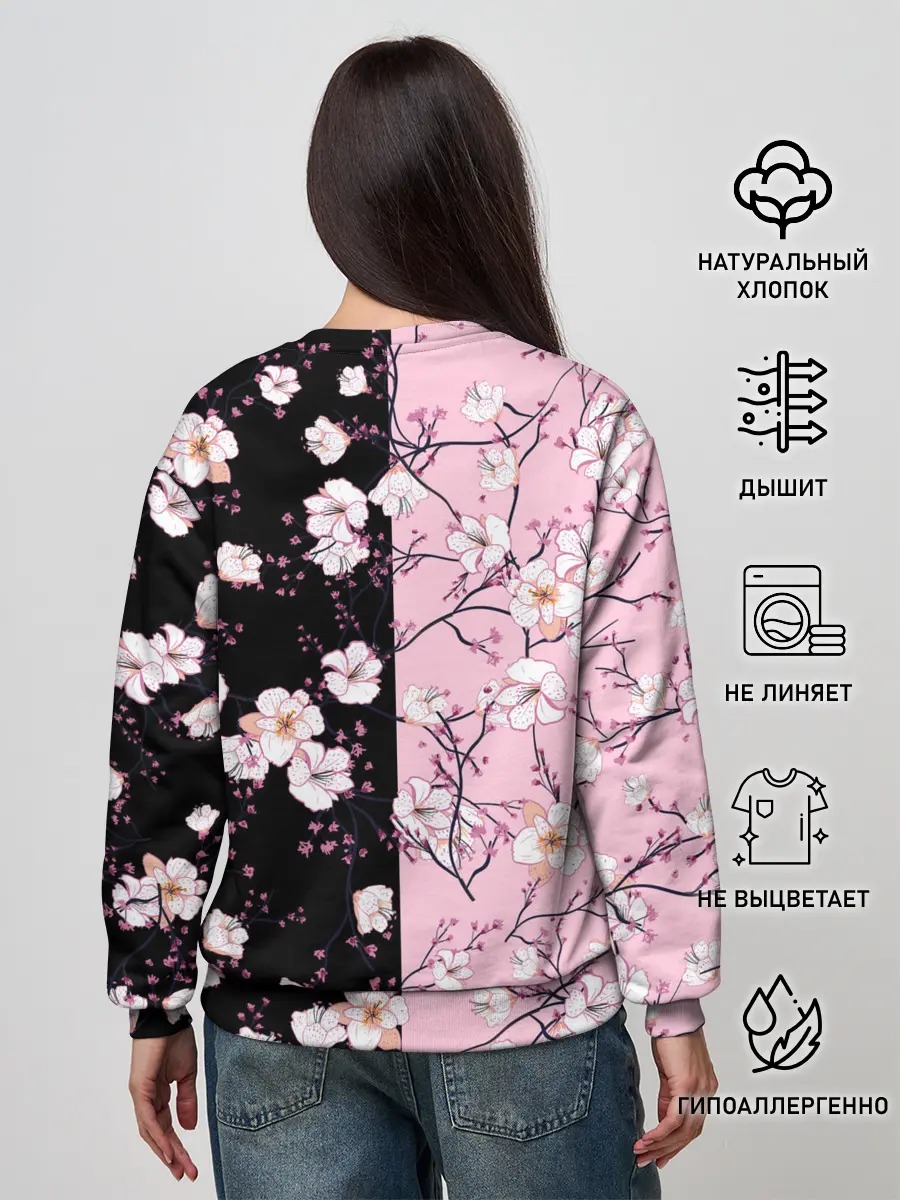 Женский свитшот / САКУРА | SAKURA | ВИШНЯ