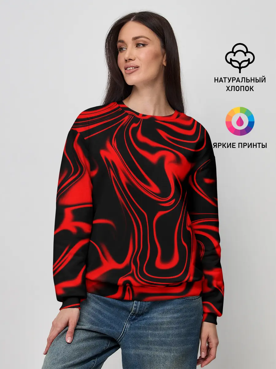 Женский свитшот / Жидкий градиент