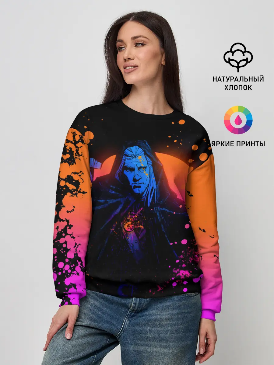 Женский свитшот / Ведьмак в таверне