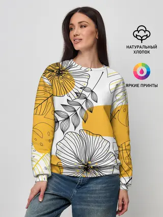 Женский свитшот / Цветы