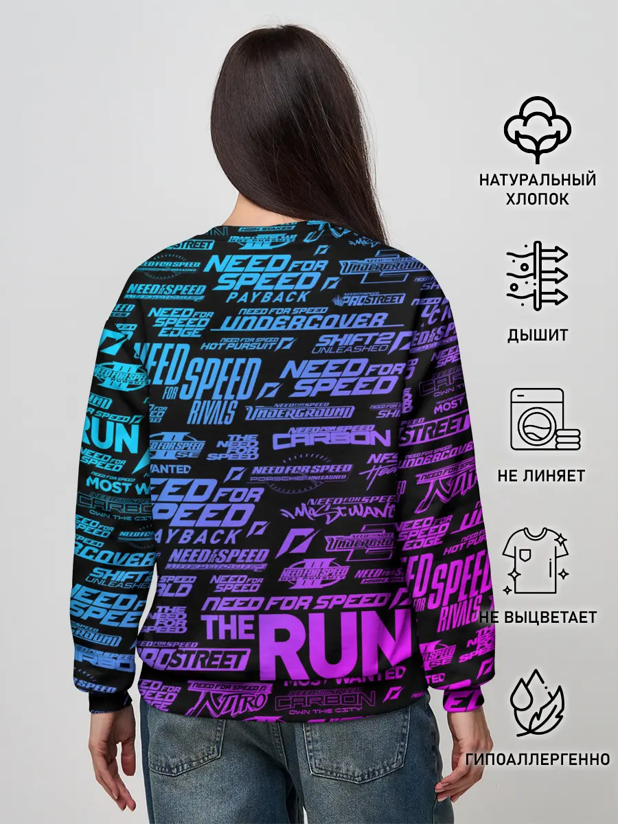 Женский свитшот / NFS ALL LOGOS NEON