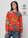 Женский свитшот / Собачки шарики
