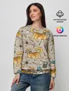 Женский свитшот / Котики и колбы