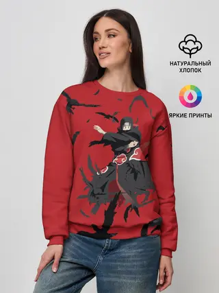 Женский свитшот / Итачи И Вороны