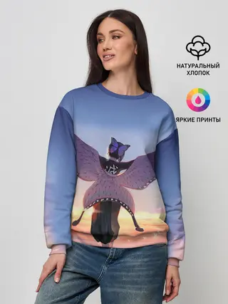 Женский свитшот / КЛИНОК РАССЕКАЮЩИЙ ДЕМОНОВ