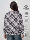 Женский свитшот / Текстура в клетку