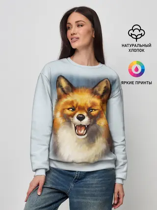 Женский свитшот / Рыжая лиса