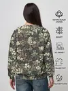 Женский свитшот / Камуфляж с клевером
