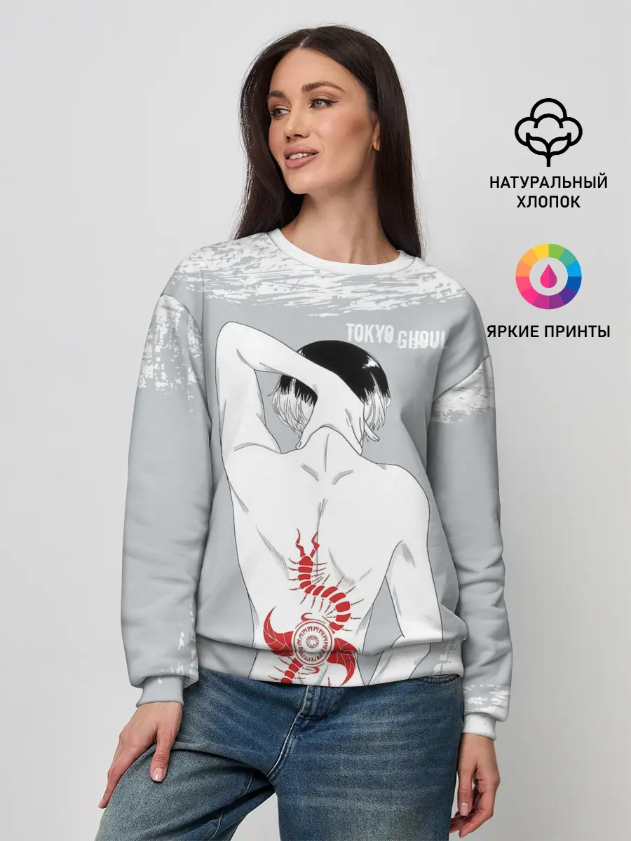 Женский свитшот / Sasaki kagune tattoo