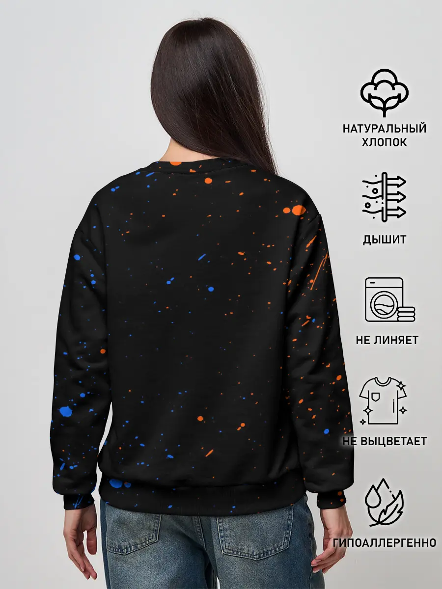 Женский свитшот / КРАСОЧНЫЙ ВОЛК