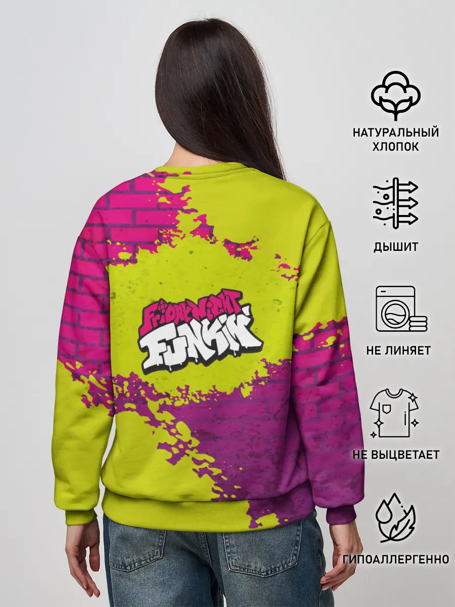 Женский свитшот / Friday Night Funkin Кислотный