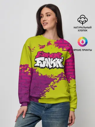 Женский свитшот / Friday Night Funkin Кислотный