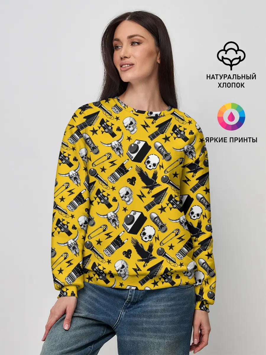 Женский свитшот / Рок