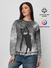 Женский свитшот / Cartoon cat