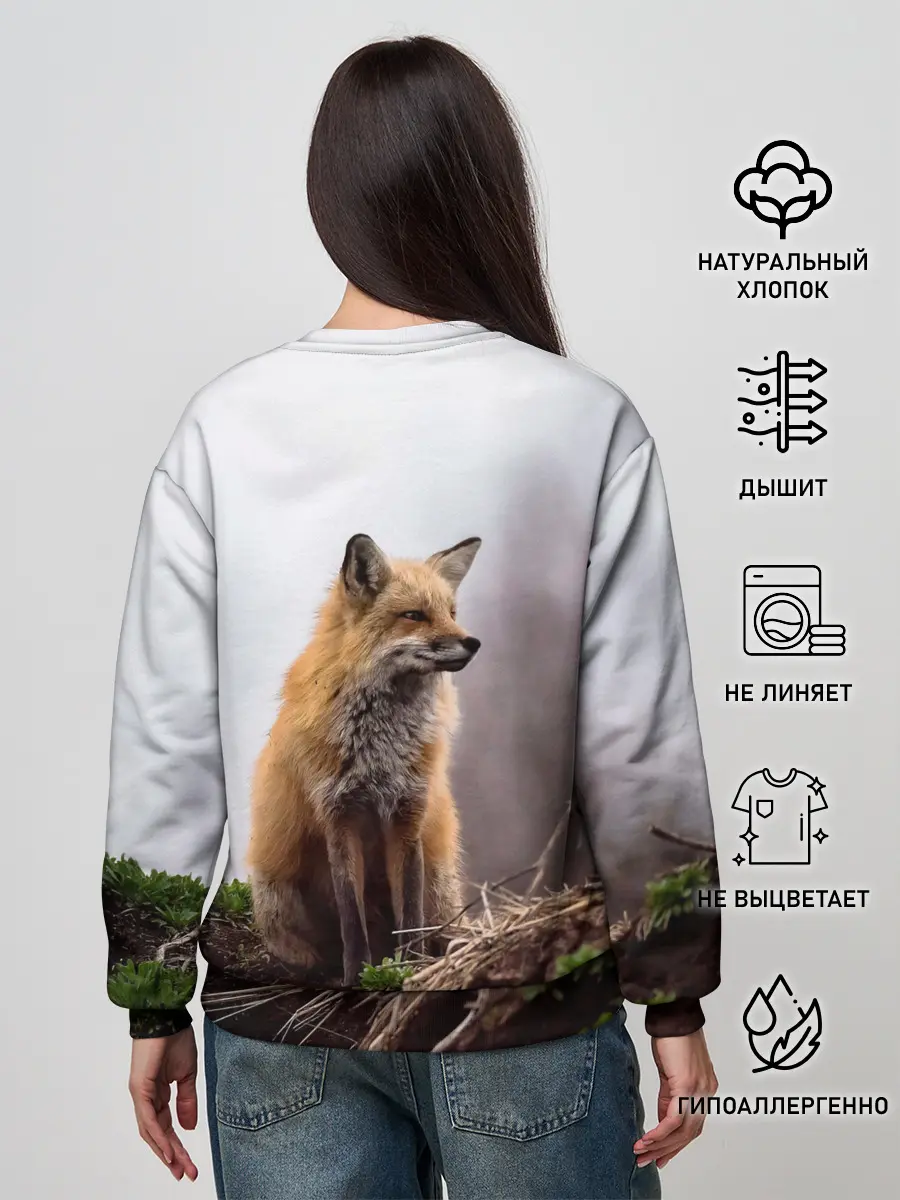 Женский свитшот / Лиса