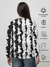 Женский свитшот / MONOKUMA / МОНОКУМА ПАТТЕРН