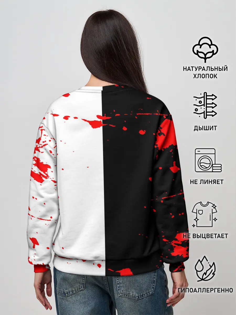 Женский свитшот / monokuma с молотком