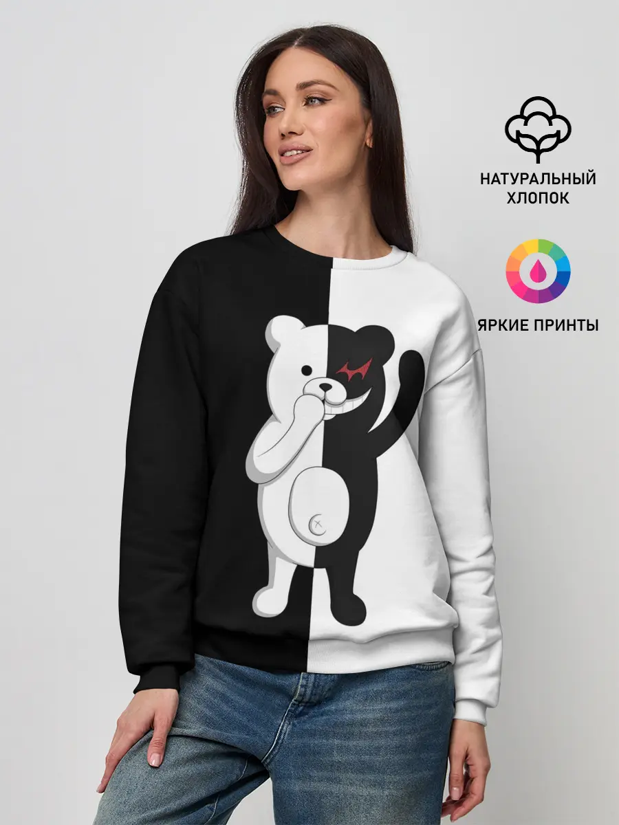 Женский свитшот / МЕДВЕДЬ МОНОКУМА