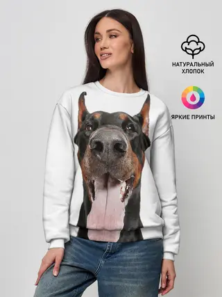 Женский свитшот / Доберман / Doberman