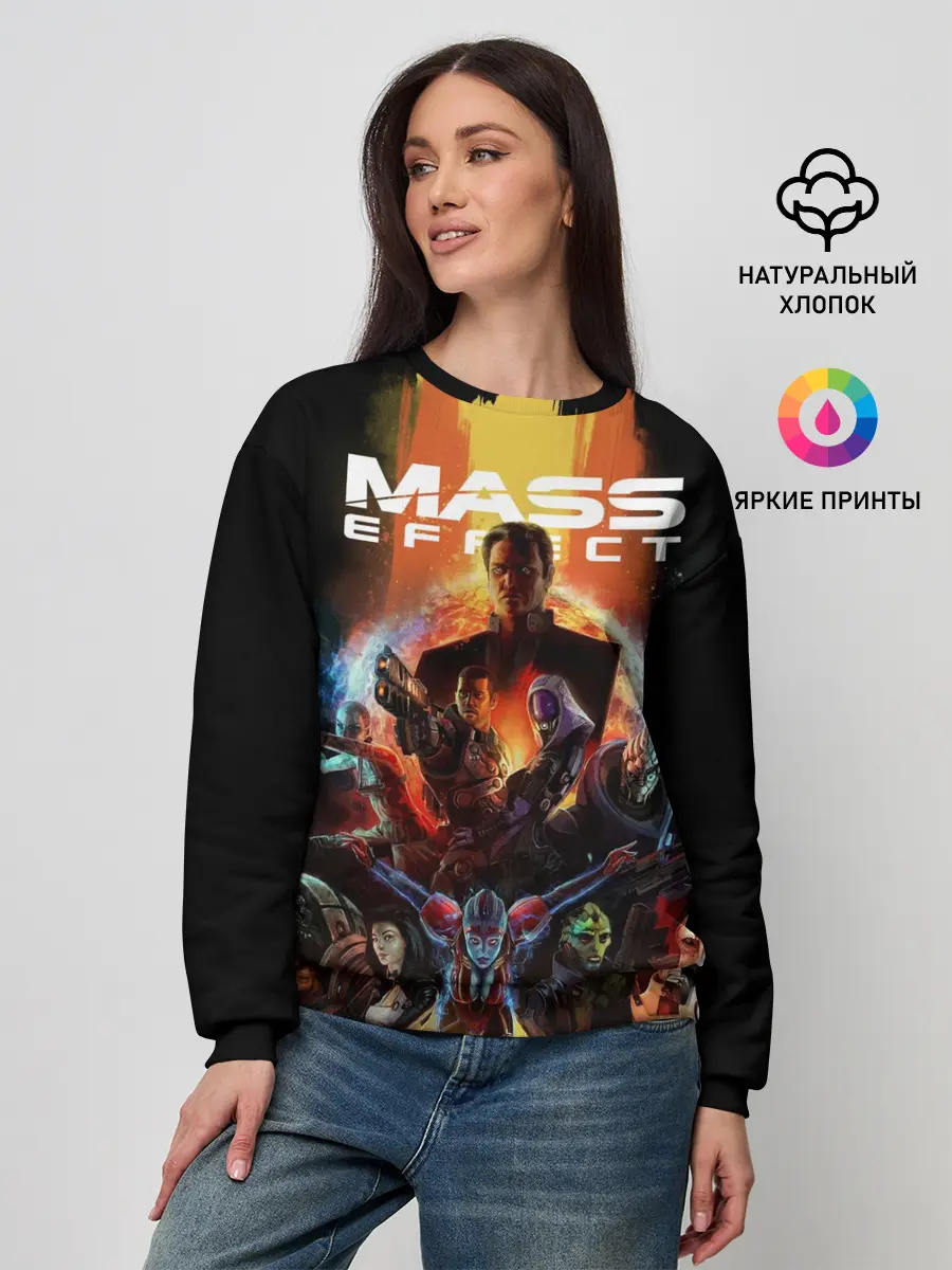 Женский свитшот / mass effect
