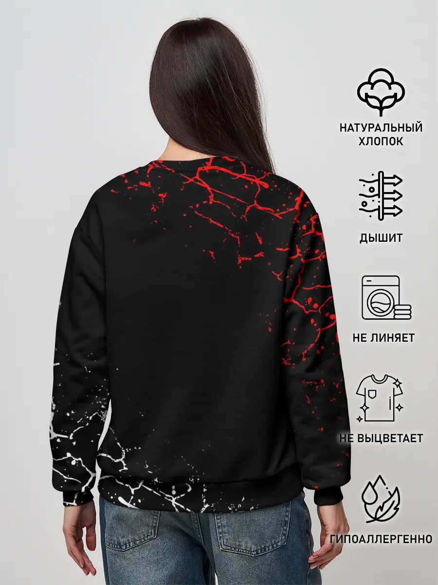 Женский свитшот / Кулаки Сайтамы