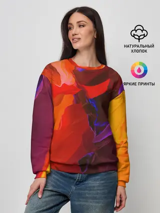 Женский свитшот / Горная абстракция