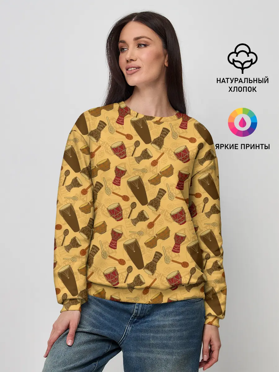 Женский свитшот / Ударные Инструменты