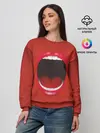 Женский свитшот / Губы с языком