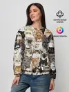 Женский свитшот / Котики смешные