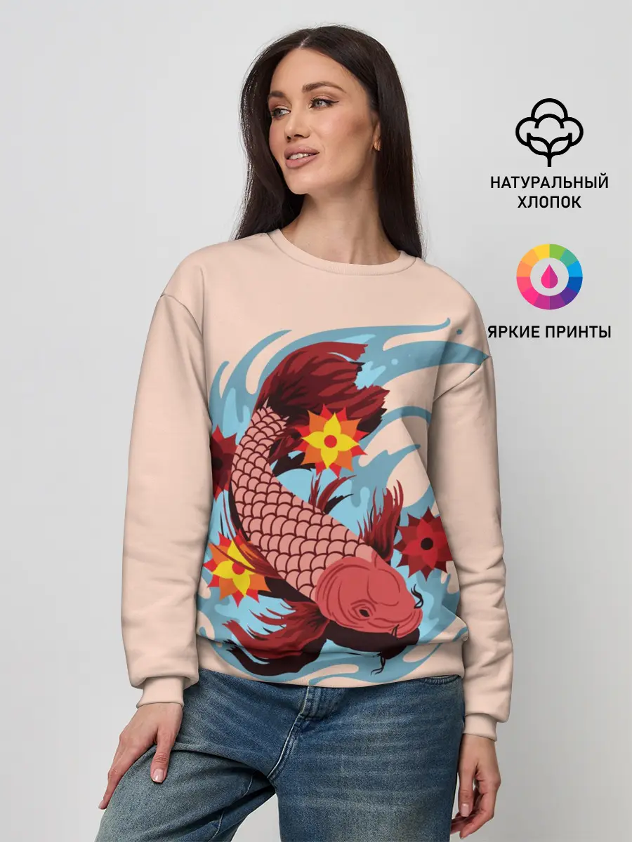 Женский свитшот / Японский Карп