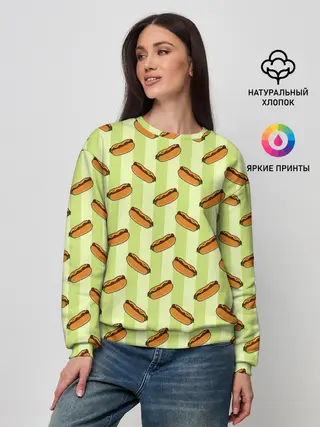 Женский свитшот / Хотдог