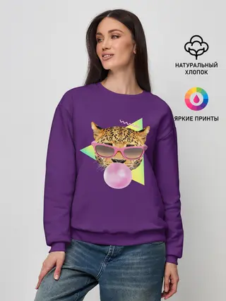 Женский свитшот / Тигр БАБЛ ГАМ