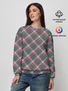 Женский свитшот / Клеточный узор
