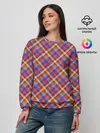 Женский свитшот / Клеточный узор