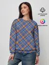 Женский свитшот / Клеточный узор