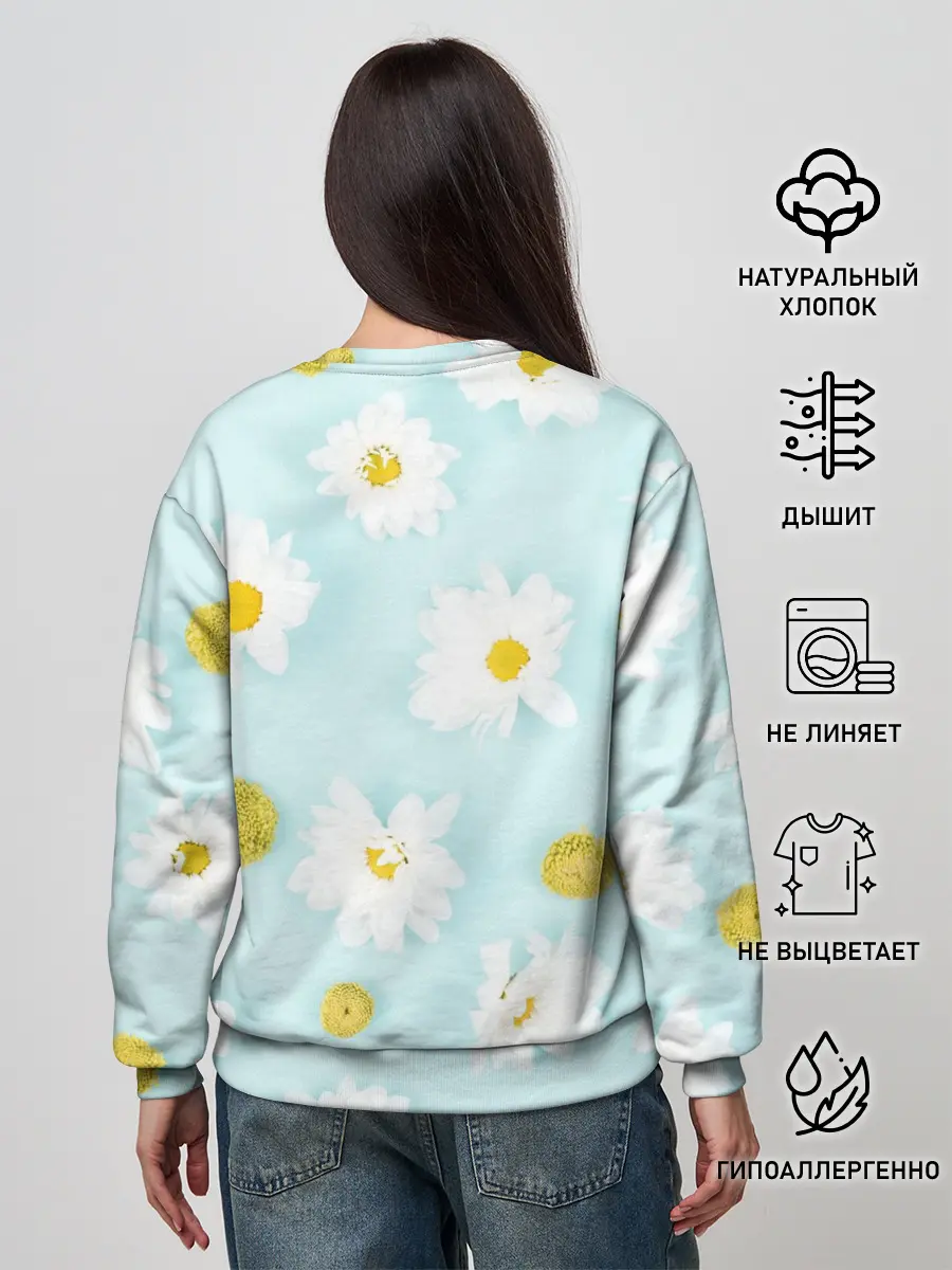 Женский свитшот / Ромашки