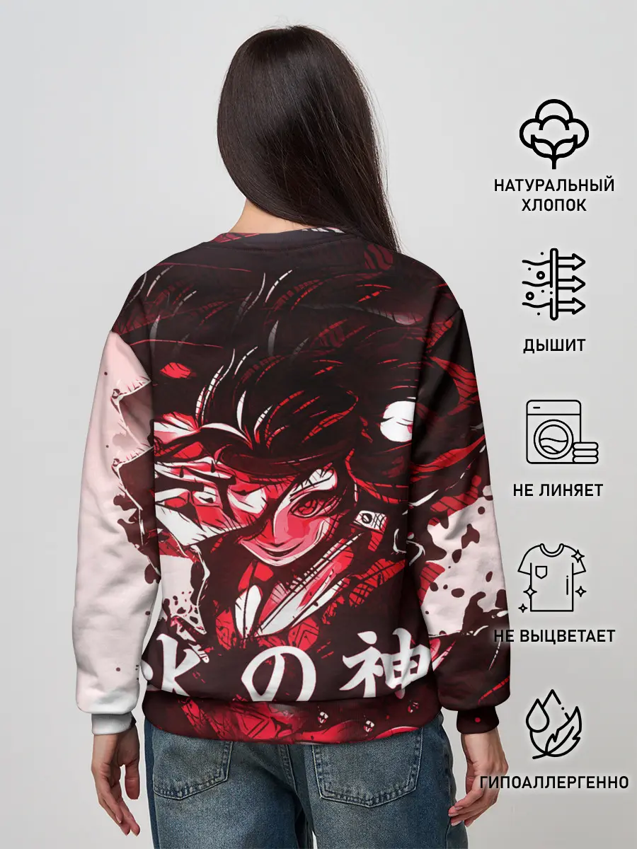 Женский свитшот / КЛИНОК РАССЕКАЮЩИЙ ДЕМОНОВ