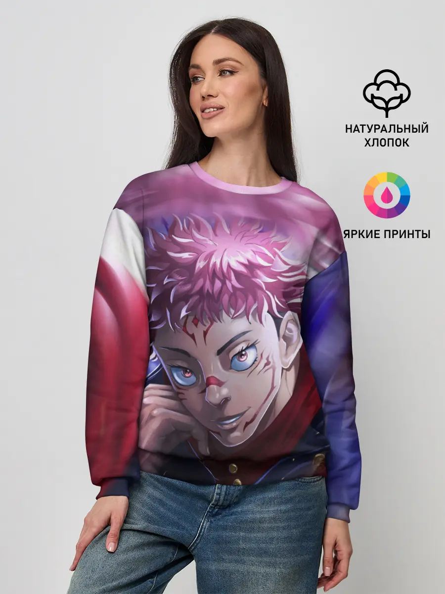 Женский свитшот / JUJUTSU KAISEN | SUKUNA вихрь