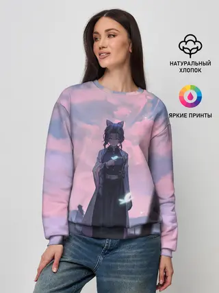 Женский свитшот / КЛИНОК РАССЕКАЮЩИЙ ДЕМОНОВ