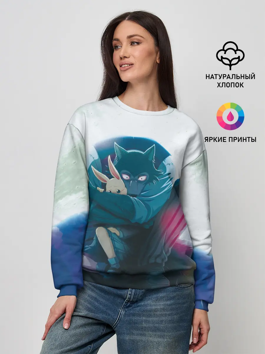 Женский свитшот / Легоси Хару крупный принт