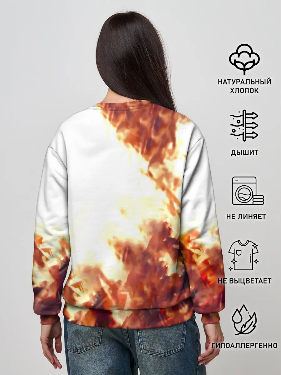 Женский свитшот / Канеки Кен в огне