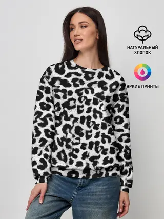 Женский свитшот / Снежный Барс