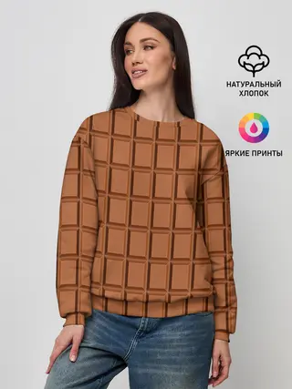 Женский свитшот / Шоколад