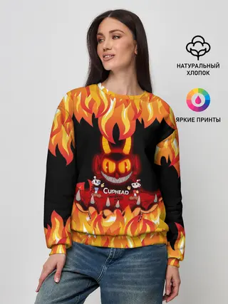 Женский свитшот / CUPHEAD | DEVIL
