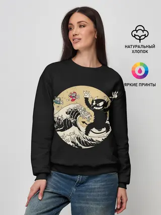 Женский свитшот / CUPHEAD | RETRO WAVE