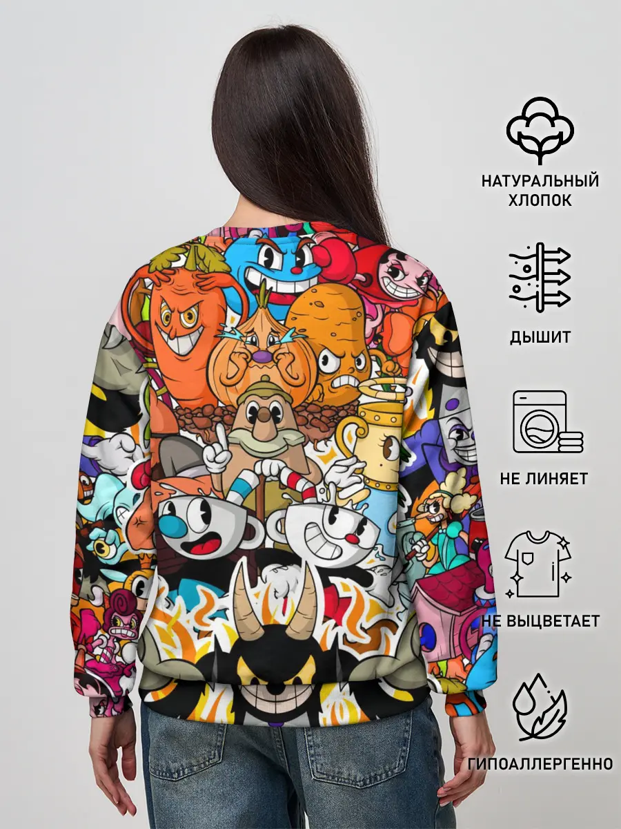 Женский свитшот / CUPHEAD